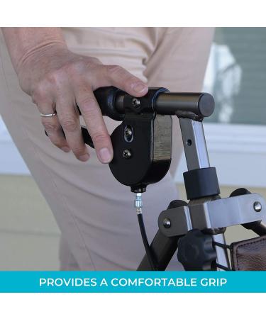 Stander 2 Piece Replacement Walker Hand Grips - Compatible with EZ Fold-N-Go & Able Life Space Saver, Black (Set of 2) - Buy Online on GoSupps.com