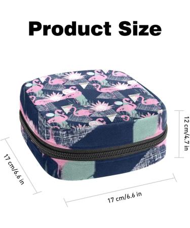 Flamingo Menstrual Pad Storage Bag - Portable, Multicolored Sanitary Napkin Holder for Women and Teen Girls - Pack of 18 - Buy Online on GoSupps.com
