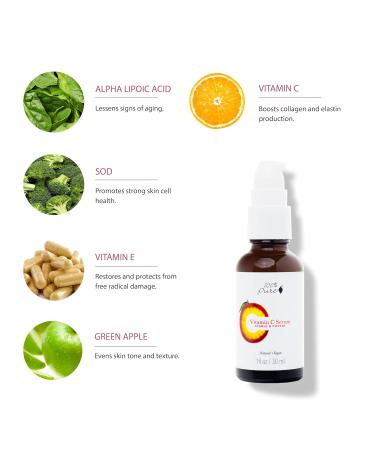 100% PURE Vitamin C Face Serum - Hydrating Glow Skin Care with ALA Aloe & Vitamin E Oil | Anti Aging Moisturizer for All Skin Types | Vegan - 1 Fl Oz - Buy Online on GoSupps.com