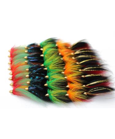 Tigofly 40pcs/lot Cone Head Tube Fly 5 Pattern Streamer Fly Salmon Trout Steelhead Fly Fishing Flies Lure Set - Buy Online on GoSupps.com