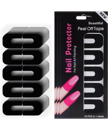 Healeved 400 Sheets Edge Sticker Nail Polish Nail Protector Stickers Nail Protector Sticker Silica Gel Care Anti-Spill Stickers Nail Protector from Nail Polish Patch tearable 3.00X2.50X0.10CMx4pcs As Shownx4pcs - Buy Online on GoSupps.com