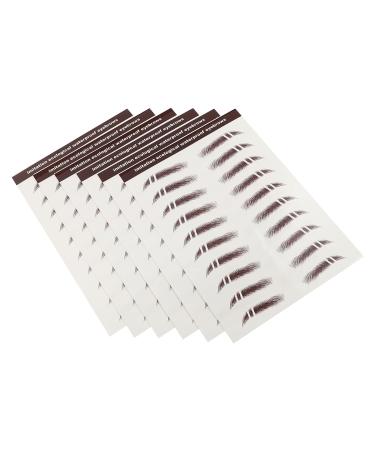 Beavorty 6pcs eyebrow stickers stickers Authentic Fake Eyebrows Eyebrow Transfer Stickers 4d hair