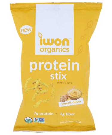 Iwon Organics, Stix Protein Sweet Dijon Plant Based Organic, 5 Ounce