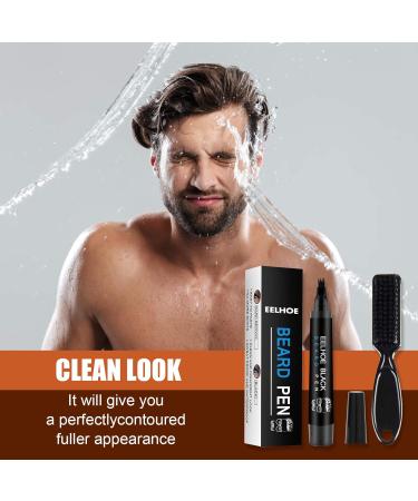Waterproof Beard Filler Pencil Kit - Bartf ller Stift for Mustache & Eyebrows with Brush - International Shipping - Buy Online on GoSupps.com