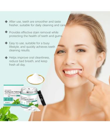 62pc Toothpaste Tablets Chewable Flouride Free Toothpaste Tabs Toothpaste Travel Sized Oral Care Toothpaste Tablets Dental Tabs for Brushing Strengthen Teeth Natural Eco Friendly (2) - Buy Online on GoSupps.com