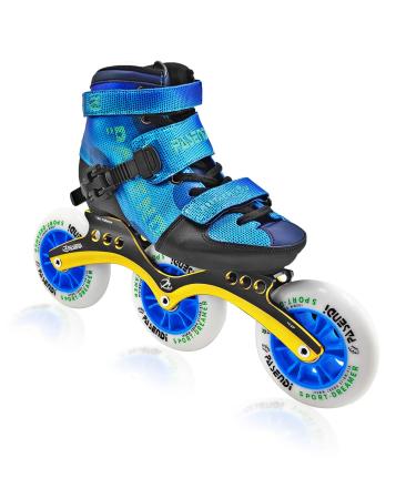 Adjustable Speed Skates for Kids,Roller Skates Girls and for Boys, Outdoor & Indoor Inline Skates for Children  Professional Speed Roller Skates for Kids. S(US J12.5-US2)EU30-33 Blue