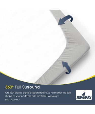 Pack n Play Playard-Sheets JERORAY for Girls and Boys 2 Pack Stretchy Ultra Soft Jersey Knit Portable Mini Cribs Playards Sheets  Grey Dinosaur Grey Dinosaur Playard Sheets - Buy Online on GoSupps.com