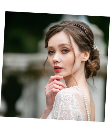 Housoutil 1pc Headwear for Women Teasing Combs for Women Bridal Headpiece Slide Hairclip Hair Combs Girl Crystal Hair Side Comb Tiara Hair Accessories Women's Rhinestones - Buy Online on GoSupps.com
