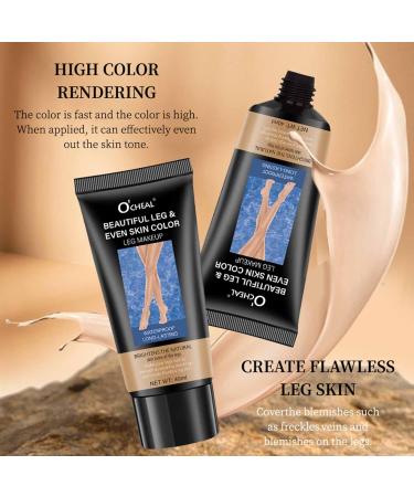 2Pcs Maquillage des Jambes et du Corps Concealer Leg Cream Hydratant pour les Jambes Maquillage imperm able l'eau Sans Transfert Teint Uniforme Sans D faut Fond de Teint avec Lotion Pour le Corps - Buy Online on GoSupps.com