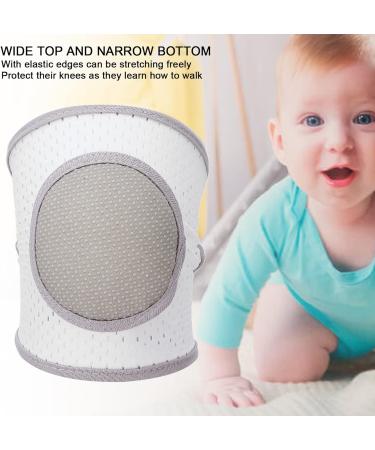 Baby Knee Crawling Pads - Unisex Cotton Elastic Knee Protection for Infants - Grey - Buy Online on GoSupps.com