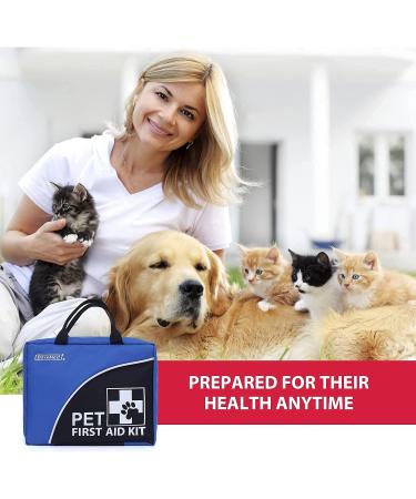 Pet First Aid Kit - 170-Piece Cat & Dog Emergency Kit with Thermometer, Collar, Blanket - Home, Travel, Car, Camping Essential - Buy Online on GoSupps.com