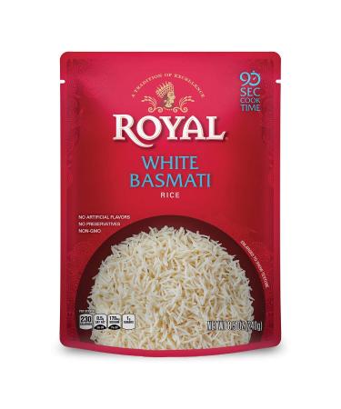Royal White Basmati Rice - 8.5 oz 6 pk | Ready to Heat | Premium Quality - Buy Online on GoSupps.com