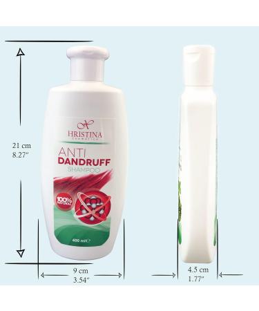 Hristina 100% Natural Anti-Dandruff Shampoo 400 ml - Buy Online on GoSupps.com