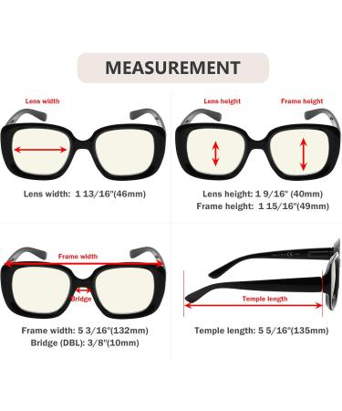 Eyekepper 4-Pack Women's Reading Glasses +2.5 - Chic Blue Light Blocking Computer Glasses for Eye Protection - Buy Online on GoSupps.com