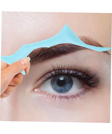 NOLITOY Eyebrow Shaper Brow Stencil Eyebrow Guide Template Auxiliary Constant Temperature Supplies 17.3x5.9cm Blue - Buy Online on GoSupps.com