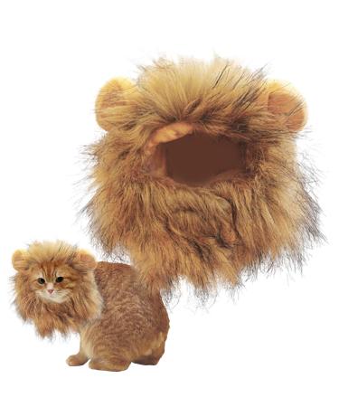 Mane For Cat Lion Mane Costume For Cats Lion Mane For Dog Pet Cat Costumes For Halloween Christmas Adjustable Pet Costume Lion Mane Wig With Ears Furry Pet Clothing Accessories Wig For Puppy - Buy Online on GoSupps.com