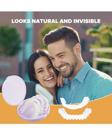 2 PCS Temporary Snap-On Veneers for Men and Women - Cover Imperfect Teeth, No Pain, No Drilling - Achieve Confident Smile - Buy Online on GoSupps.com