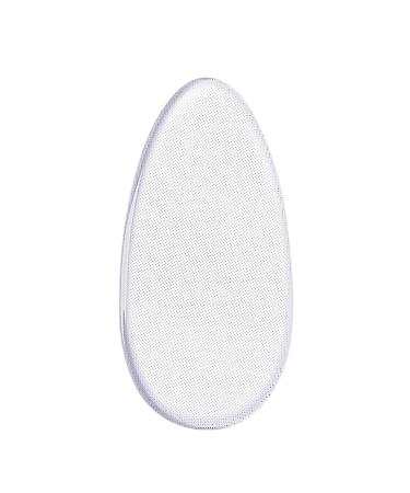 Heel File for Cracked Heels - Clear Glass Foot File Pedicure Helper Glass Foot File Pedicure Helper in-Shower Foot Scrubber Dead Skin Remover for Soft Feet Egg