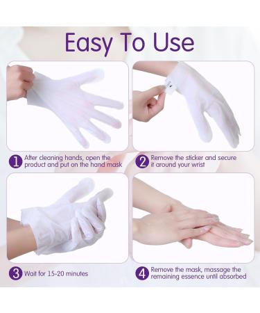 20 Pairs Moisturizing Hand Masks - Overnight Hydration for Dry Cracked Hands | Avocado Lavender Milk Honey - Buy Online on GoSupps.com