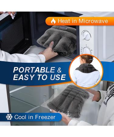 IGOHEALS Microwavable Heating Pad - Heated Neck Warmer for Pain Relief and Stress - Moist Heat Therapy Wrap for Any Body Part - Buy Online on GoSupps.com