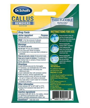 Dr. Scholl's Callus Removers - 3 Pack, 4 Cushions & 4 Medicated Discs - Buy Online on GoSupps.com