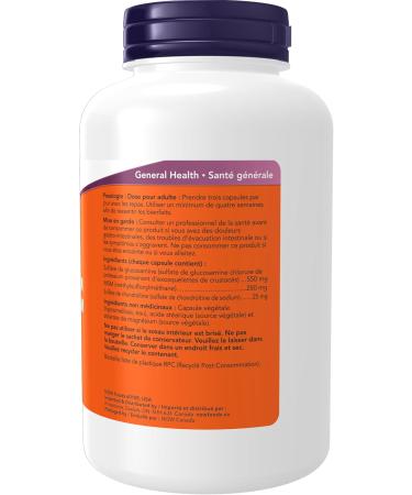 NOW Supplements Glucosamine and MSM Plus Chondroitin Capsules 180 Count - Buy Online on GoSupps.com