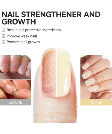 Gelike ec Nail hardener growth groove filler milk yellow nail strengthener repair for thin damaged and brittle nails 15 ml - Buy Online on GoSupps.com