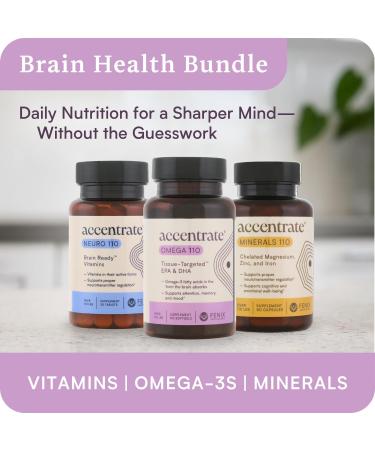 Omega 110 w/LYSOVETA LPC | EPA & DHA Supplements for Brain & Retina Health | Focus Attention Memory Mood & Vision | 6X Higher Absorption Than Fish Oil | High Potency Omega-3 LPC-DHA 60 Count (Pack of 1) - Buy Online on GoSupps.com