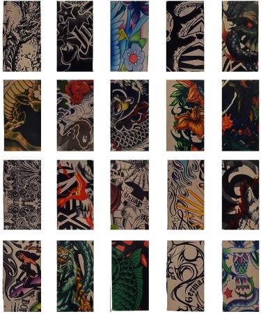 HOVEOX 20PCS Temporary Tattoo Arm Sleeves | Fake Arts Sunscreen Stockings for Halloween - Buy Online on GoSupps.com