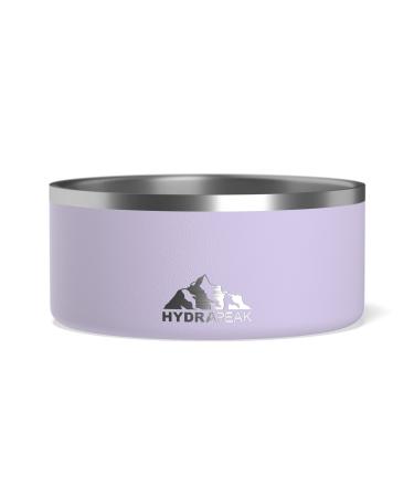 Hydrapeak Dog Bowl - Non Slip Stainless Steel Dog Bowls for Water or Food 8 Cup Orchid