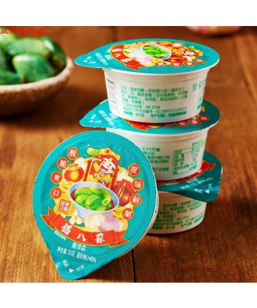 Laba Garlic Pickled Garlic Jade Garlic Emerald Green Garlic Shandong Specialty Delicious Vinegar Garlic Sour and Sweet Garlic Pickled Vegetable Vegetarian Chinese Snack (50g 1pack) 50g 1pack - Buy Online on GoSupps.com