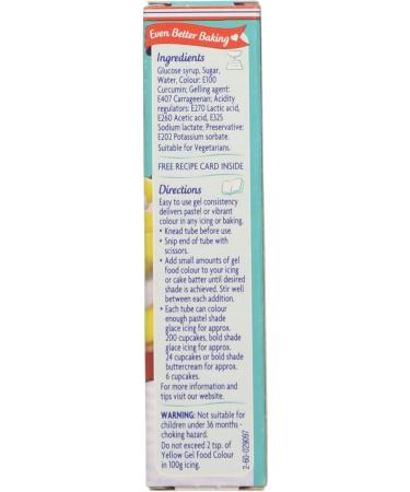 Dr Oetker Food Colour Gel Yellow 10g - Buy Online on GoSupps.com