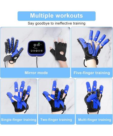 Finger and Hand Function Rehabilitation Trainer Robotic Rehab Gloves Finger Orthosis for Arthritis Stroke Hemiplegia Patient(Size:L Color:Right Hand) Large Right Hand - Buy Online on GoSupps.com