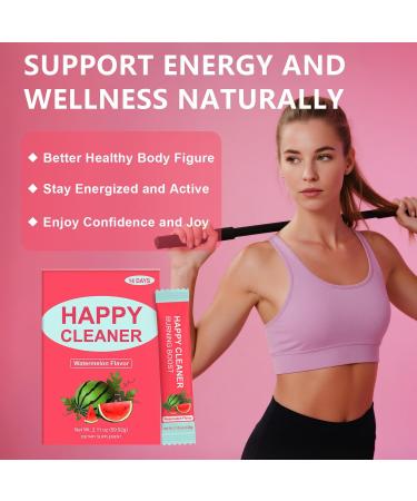 Happy Cleaner Probiotic Prebiotic Powder - Watermelon Berry Blend Powder (28 Single-Serve Packets) with Fruits and Veggies, Sugar Free, Vegan, Gluten Free for Men and Women Watermelon+Berries 2.11 Ounce (Pack of 2) - Buy Online on GoSupps.com