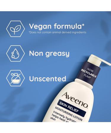 Aveeno Skin Relief Moisturising Lotion | Triple Oat Complex & Shea Butter | 72-Hour Hydration | For Sensitive Skin | 300ml - Buy Online on GoSupps.com