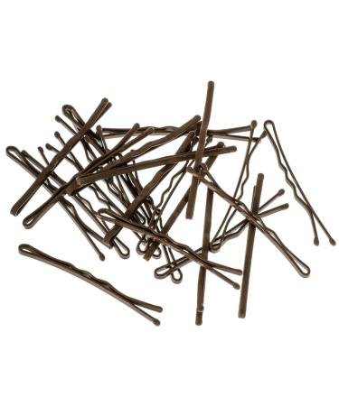 Hair-Minded Premium Grip Hair Clamps & Bobby Pins | Anti-Slide 24 Pack (Brown 5cm) with Pink Storage Box - Perfect for International Shipping - Buy Online on GoSupps.com