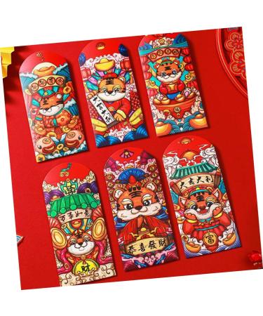 ABOOFAN 72 Pcs Year of The Tiger Red Envelope New Year Red Packet New Year Money Pocket Tiny Bag Year Hong Bao Hongbao Card Envelope Chinese Red Envelope Lucky Paper Year Red Envelope - Buy Online on GoSupps.com