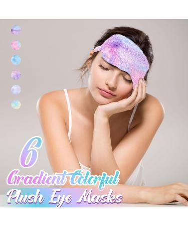 Buy Cuffbow 12 Pcs Plush Sleeping Eye Masks - Comfortable Sleep Masks for Kids & Adults | Soft Faux Fur Eye Covers for Travel & Sleepovers - Buy Online on GoSupps.com
