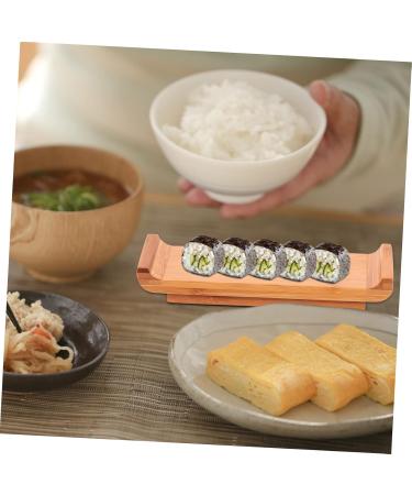 Alipis Sushi Plate Wood Tray Wooden Trays Wood Sushi Boat Food Serving Tray Desserts Boat Seafood Snack - Buy Online on GoSupps.com