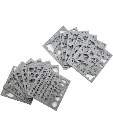 Hyamass 13pcs DIY Felt Template Needle Felting Mold Set - Multi Shape & Lovely Patterns for Crafting - Buy Online on GoSupps.com