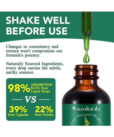 Mullein Leaf Extract for Lungs Mullein Drops for Lungs Mullein Chlorophyll Drops for Lungs Mullein Herbal Supplements with Chlorophyll (2Pack) 1 Fl Oz (Pack of 2) - Buy Online on GoSupps.com