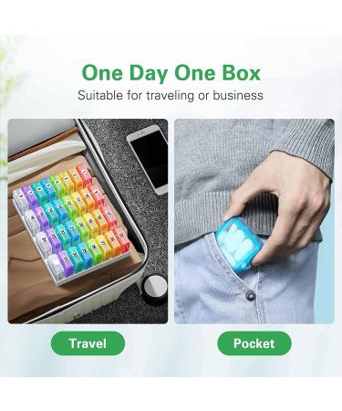 Barhon 30-Day Pill Organizer with 32 Compartments - Monthly Medicine Box for Vitamins and Supplements - Buy Online on GoSupps.com