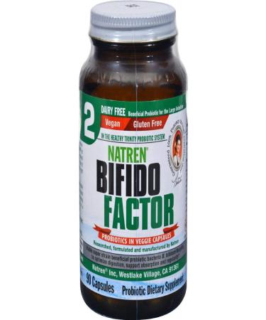 Natren Bifido Factor Dairy Free Capsules 90-Count