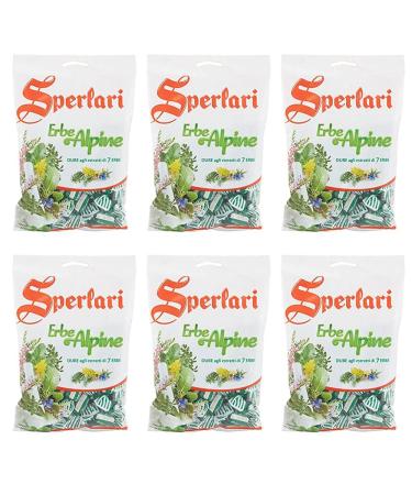 Sperlari Sperlari Pack of 6 bags of sweets with alpine and Italian herb flavor 200g