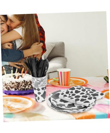 Alipis Cow Theme Party Tableware Kit - Flatware Plates & Decorations for Kids Birthday Celebrations - Buy Online on GoSupps.com