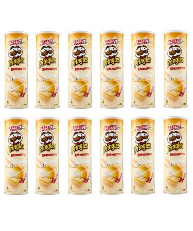 Pringles Pringles Emmental 12-pack of snack cans with Emmental flavor chips 175g