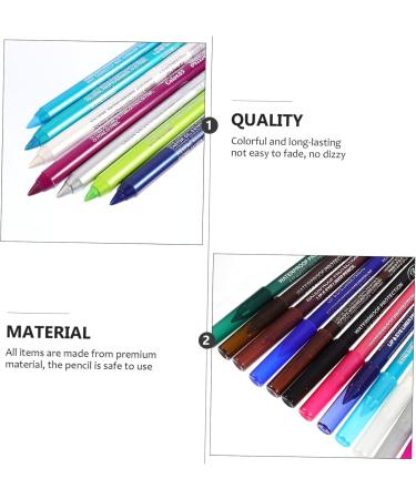 Angoily 14pcs Eyeshadow Pencil Set Black Eyeshadow Eye Liners for Women Pencil Makeup Accessory Girl Gel - Buy Online on GoSupps.com