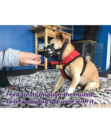 Mayerzon Dog Muzzle - Breathable Silicone Anti Barking & Chewing | Size 2-9 (3.5in) - Black - Buy Online on GoSupps.com