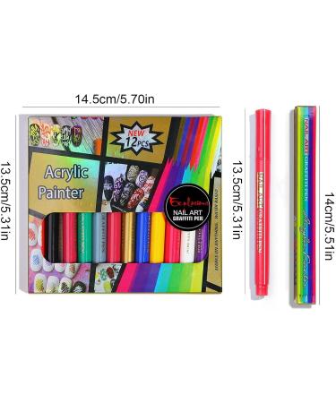 3D Painting Waterproof and Quick Dry Nail Polish 3D Abstract Lines Fine Details Flower Pattern Manicure 06 - Buy Online on GoSupps.com