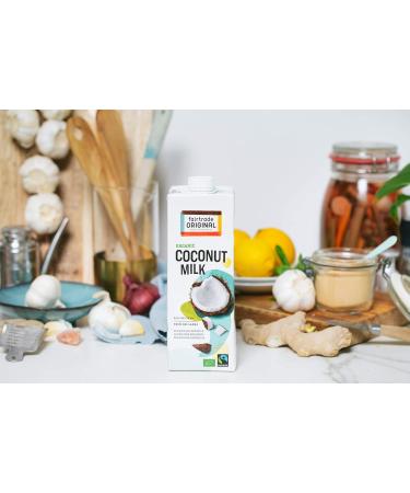 Organic Coconut Milk 6 x 1L Tetrapack | Fairtrade Original | 100% Vegan | Ideal for Asian Dishes | Rich Creamy Taste | Organic Cocos Milk from Sri Lanka - Buy Online on GoSupps.com